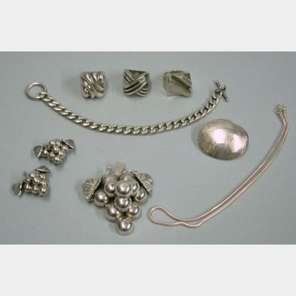 Group of Mostly Mexican Silver Jewelry