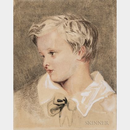 Attributed to Joshua Reynolds (British, 1723-1792) Head of a Boy