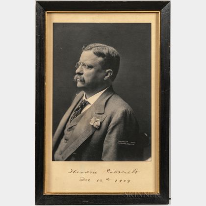 Roosevelt, Theodore (1858-1919) Signed Photograph.
