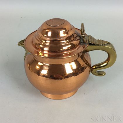 Sheffield Copper and Brass Teapot