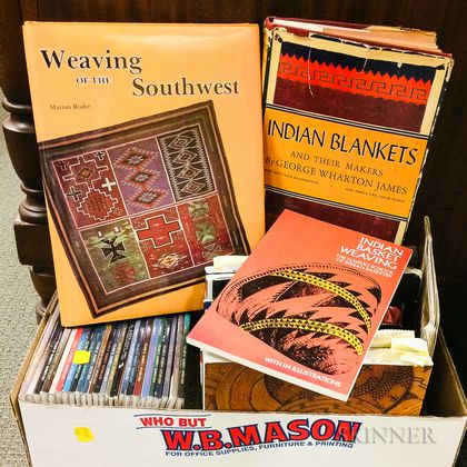 Small Group of Books on the American Indian Relating to Baskets and Weavings