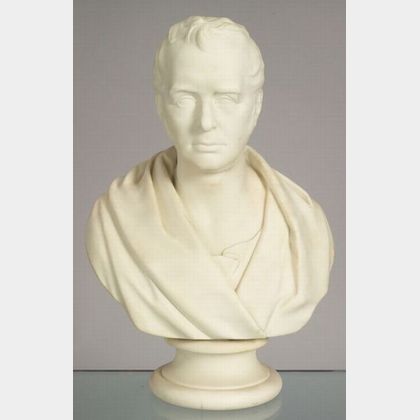 Wedgwood Carrara Bust of George Stephenson