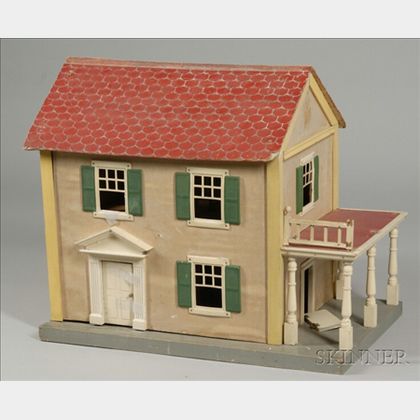 Schoenhut Doll House and Contents