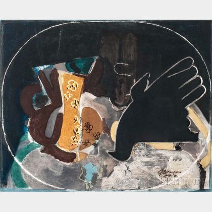 After Georges Braque (French, 1882-1963) Pichet et Oiseau