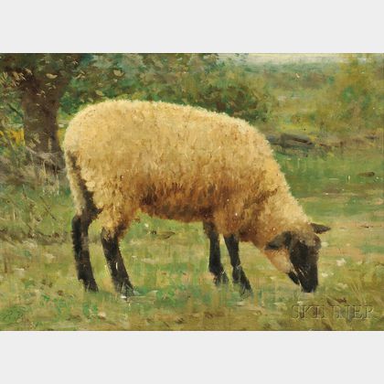 Rosa Bonheur (French, 1822-1899) A Grazing Sheep