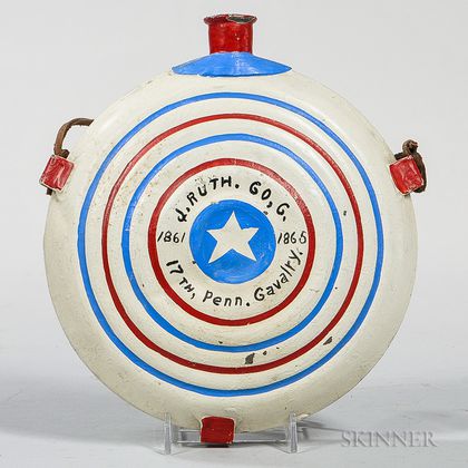 17th Pennsylvania Painted Canteen