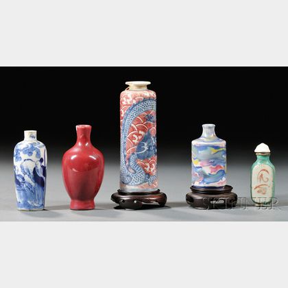 Five Miniature Vases