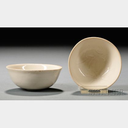 Two White Ware Bowls
