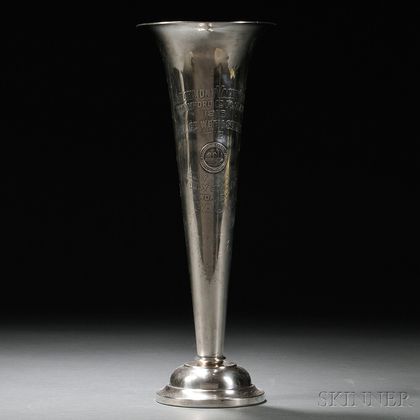 Mauser Sterling Silver Larchmont Yacht Club Trophy Vase