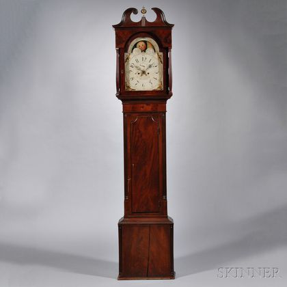 Benjamin & Ellis Clark Mahogany Tall Clock
