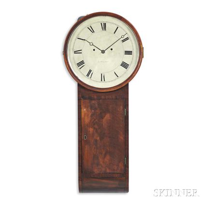 S. Willard Mahogany Striking Tavern Clock