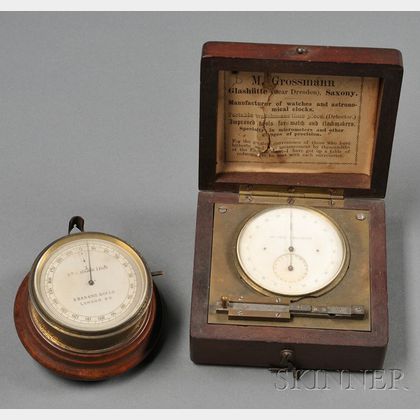 Two Brass and Steel Dial Gauges