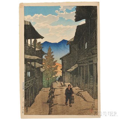 Kawase Hasui (1883-1957),Fall at Arayu Spa, Shiobara