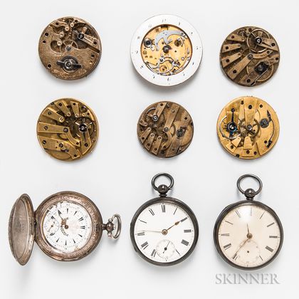 Nine Swiss and European Watches and Watch Movements