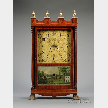 Mahogany Shelf Clock by Samuel S. Grosch
