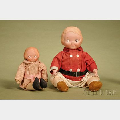 Two Horsman Campbell Kid Dolls
