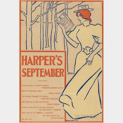 Penfield, Edward (1866-1925) Harper's September [1895] Poster.