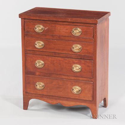 Small Cherry Chest of Four Drawers
