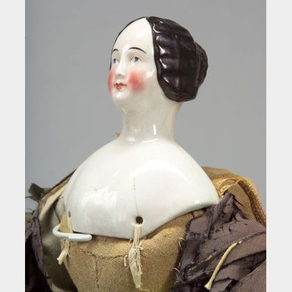 KPM-type China Shoulder Head Lady Doll