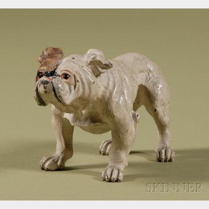 Viennese Cold-painted Bronze Figure of Bulldog