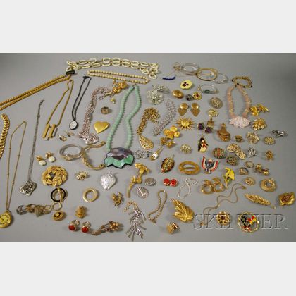 Group of Mostly Signed Costume Jewelry