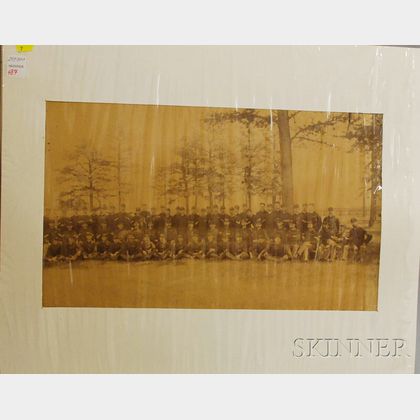 Albumen Photographic Print of a Purported Massachusetts Regiment