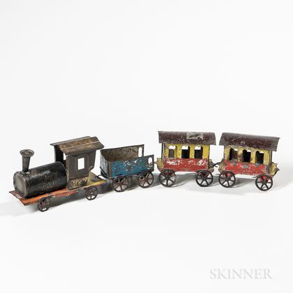 Painted Tin Toy Train