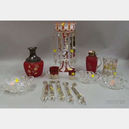 Nine Assorted Glass Items