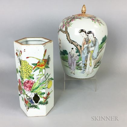 Chinese Export Porcelain Jar and Vase