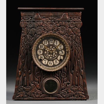 Artisan Arts & Crafts Movement Mantel Clock