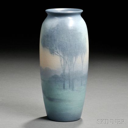 Rookwood Pottery Scenic Vellum Vase 
