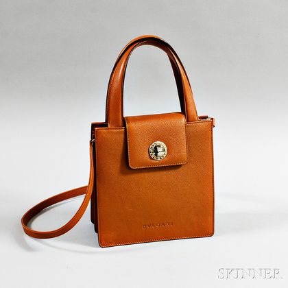 Bulgari Brown Leather Handbag