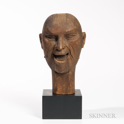 Carved Ventriloquist's Dummy Head