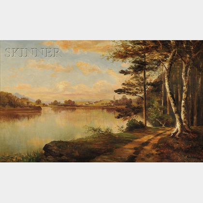 Sylvester Phelps Hodgdon (American, 1830-1906) Path Along the River
