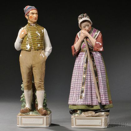 Two Royal Copenhagen Porcelain Figures