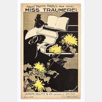 Reed, Ethel (1874-before 1926) Poster Advertising the Sale of Albert Morris Bagby's New Novel, Miss Traumerei.