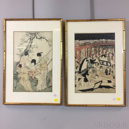 Two Woodblock Prints