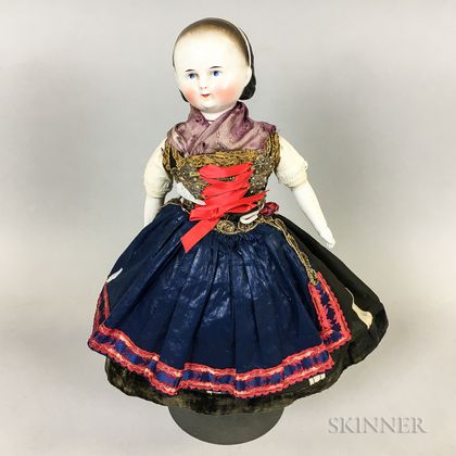 Alice-style China Shoulder Head Doll