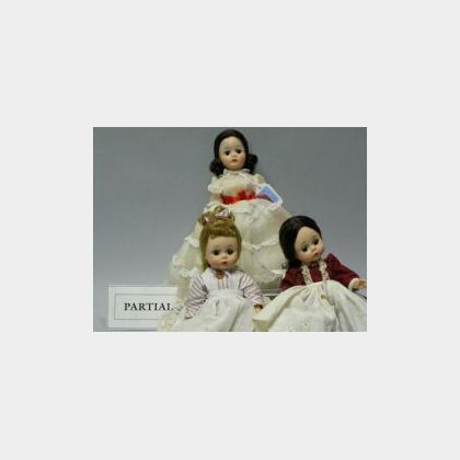 Eight Madame Alexander Dolls