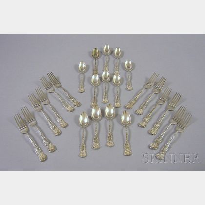 Twenty-four Pieces of Reed & Barton Sterling Silver Flatware