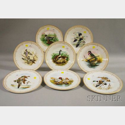 Complete Set of Eight Edward Marshall Boehm "Water Bird" Plates