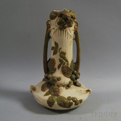 Large Art Nouveau-style Ceramic Vase