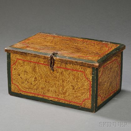 Putty-painted Pine Box