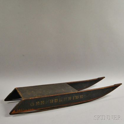 Black-painted and Stenciled General Burnside Sled