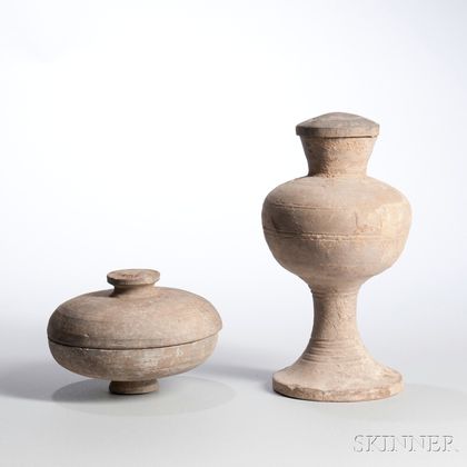 Two Earthenware Ritual Vessels