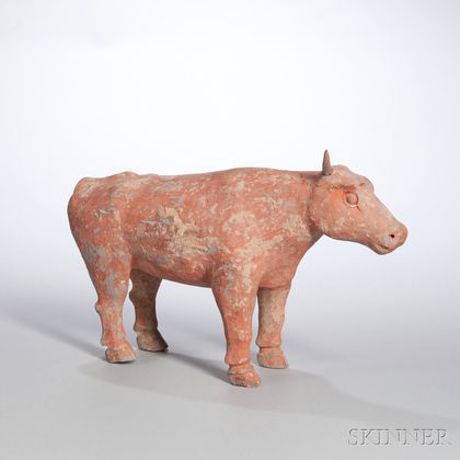 Pottery Figure of a Bull