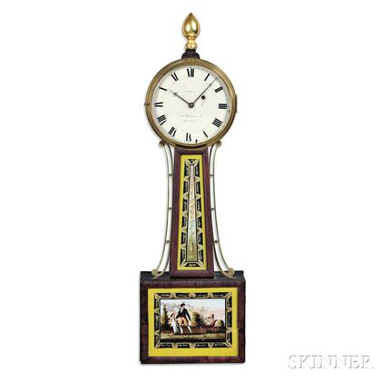 Aaron Willard Jr. Patent Timepiece or "Banjo" Clock