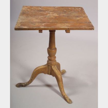 Queen Anne Cherry Painted Tilt-top Table