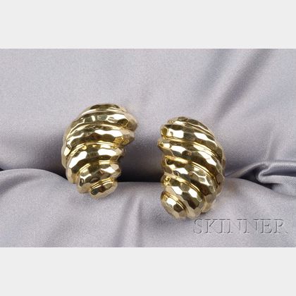 18kt Gold Cuff Links, Henry Dunay