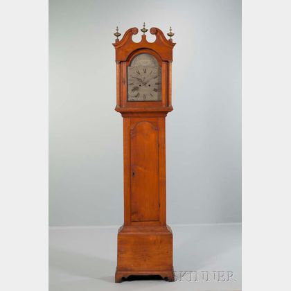 Levi & Abel Hutchins Birch Tall Clock
